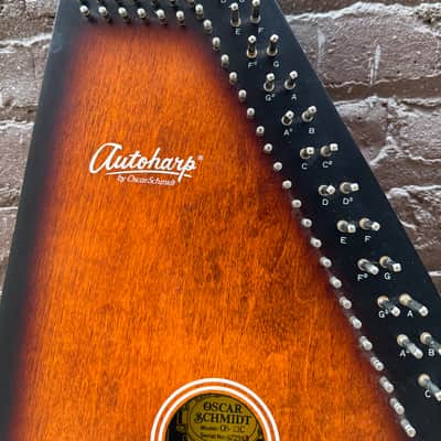 Oscar Schmidt OS21C 21-Chord Autoharp Tobacco Sunburst w/ Case – Project, Missing Strings & Chord Buttons image 8