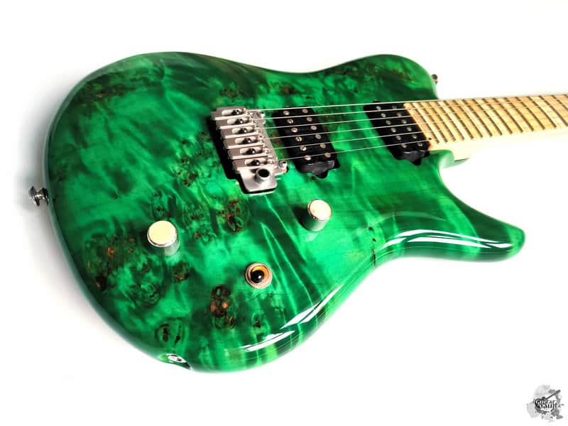 (made in Ukraine) Para Custom One-Piece Poplar Burl '2023 Emerald Green w/GigBag image 1