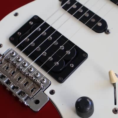 1985 Squier Japan ST314-60 Contemporary Series Medium Scale Stratocaster (Candy Apple Red) image 5