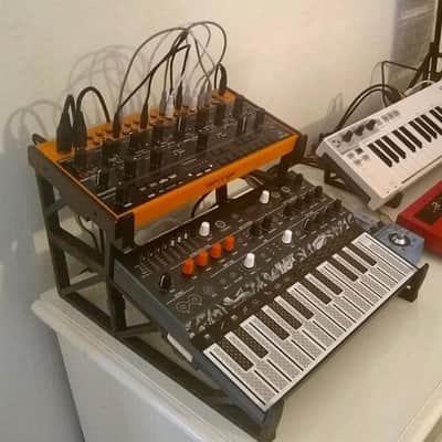 3d Studio Furniture Dual Tier stand for Behringer Crave and Arturia Microfreak 2020 Black