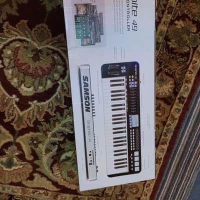 Samson Graphite 49 USB MIDI Keyboard Controller 2010s - Black/White image 2