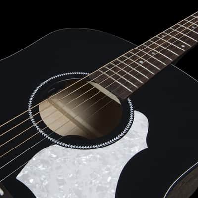 Mint Seagull S6 Classic Black Acoustic Electric Solid Cedar Top Dreadnought Guitar image 8