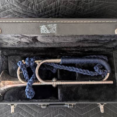 RON COLLIER ULTRA-RARE 'OLD GUARD' FIFE & DRUM CORPS CEREMONIAL TRUMPET w/CASE #9 image 1