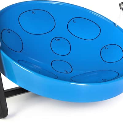 Panyard JJ Jumbie Jam Steel Ready to Play Kit-Blue G-Major with Table Top Stand-Made in USA Authentic Pan (W1085) image 1