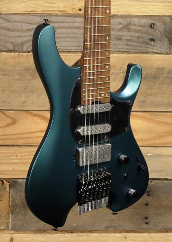 Ibanez Q547 7-String Electric Guitar Guitar Blue Chameleon Metallic Matte w/ Gigbag Bild 1