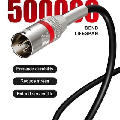 6 Pack 6FT XLR Cables, XLR Microphone Cable Oxygen-Free Copper (OFC) Noise Free XLR Cable 3-pin Male to Female Balanced Shielded for Speaker Audio Mixer, Metal SR Corlorful image 2
