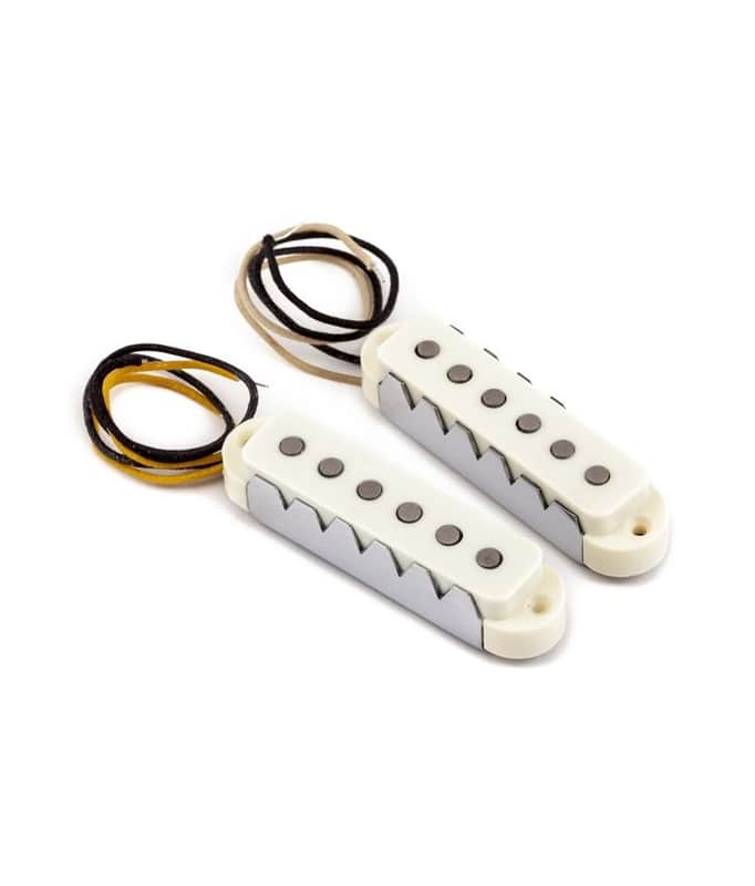Pure Vintage '65 Jaguar Electric Guitar Pickup Set, of 2 Vintage White image 1
