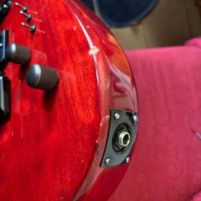Schecter Genesis 80’s Vintage Super Strat electric guitar Set Neck HSS with case - Red image 6