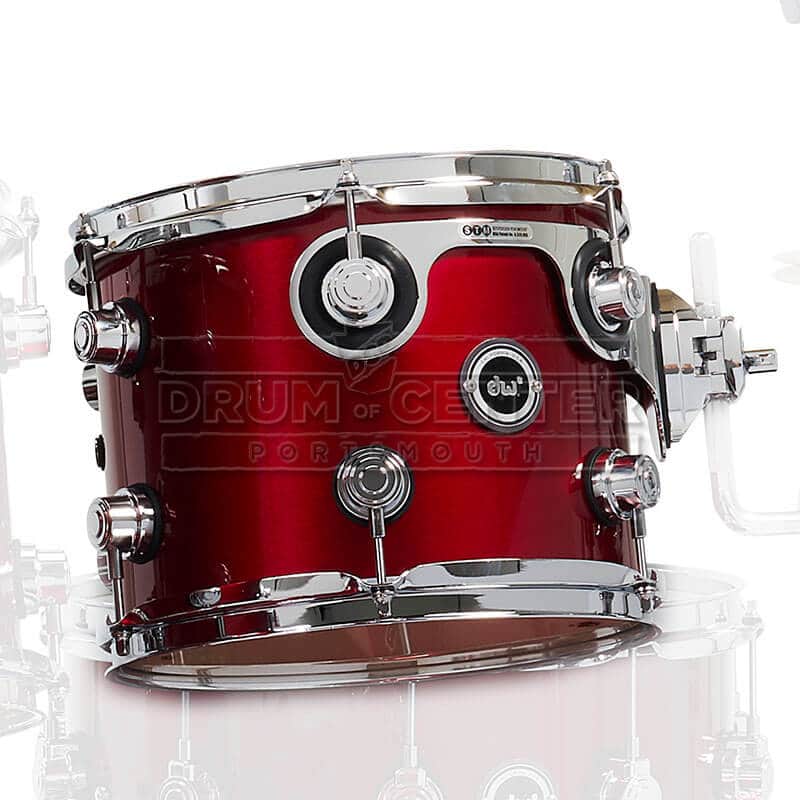 DW DWe Electronic/Acoustic Tom 8x7 Black Cherry Metallic image 1