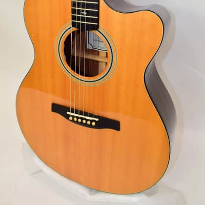 2015 PRS SE A30E Angelus Cutaway Acoustic Electric Guitar, Natural w/ Case image 4
