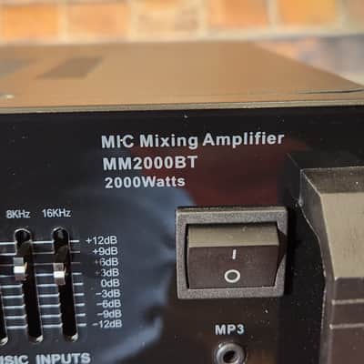 Technical Pro MM2000BT 2000-Watt Mixing Amplifier - Black image 3