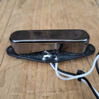 Unbranded Telecaster Neck Pickup Black Chrome Cover Long Leads image 3