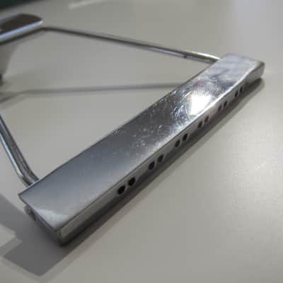 Gibson Acoustic 12 String Guitar Tailpiece Authentic Vintage Part Circa-1960s-Chrome image 5