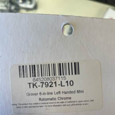 Grover Mini Rotomatic 6-in-line Lefr Handed - Chrome image 2
