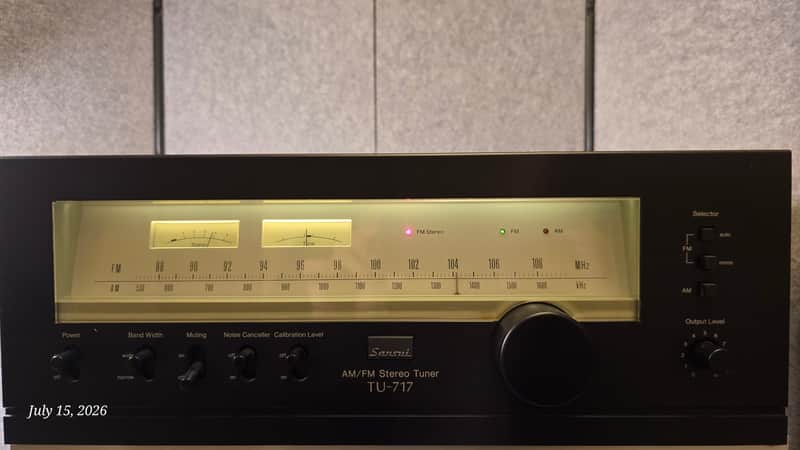 Sansui TU-717 1980s - Black image 1