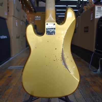 Fender Custom Shop Limited Edition 1962 Relic Precision Bass Aged Aztec Gold w/Hard Case image 3
