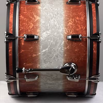 Ludwig 20/12/14/16" Classic Maple Two-Downbeat Outfit - Exclusive Fire Burst Pearl image 6