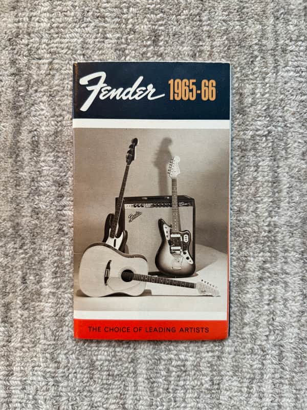 1965 - 1966 Fender Foldout Catalog Case Candy image 1