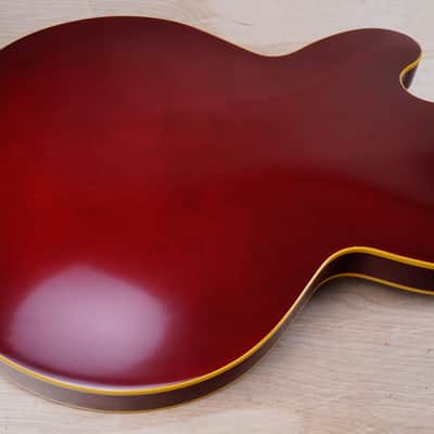 Edwards E-SA-125LTS Semi-Hollow Body With Bigsby MIJ 2013 Cherry Red Japan w/ Bag image 10