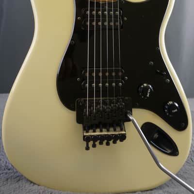 1985 ESP Japan Custom Craft House Super Strat Rare Early Pre-LTD Birdseye Maple Floyd Rose White image 1