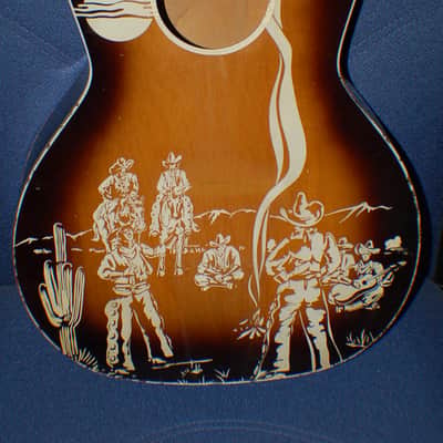 1949 Old Kraftsman Cowboy Guitar Project Body Neck Nut U-Fix Luthier Parts image 2