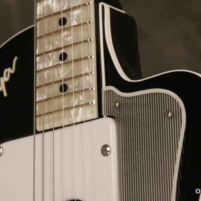 RARE 1960's GOYA/Hagstrom model JB-80 factory ACOUSTIC modular insert BLACK #004 image 8