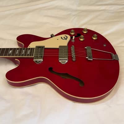 2012 Epiphone Casino - Last of the Made in Korea (MIK) Casinos - Cherry - Free Pro Setup - 5.9 lbs image 5