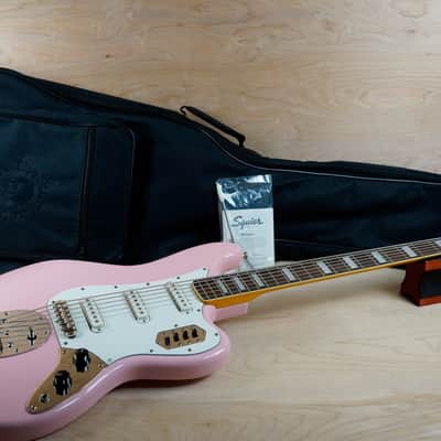 Squier by Fender Bass VI 2022 Shell Pink w/ Gig Bag | Reverb