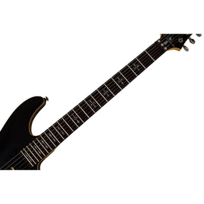 Schecter Demon-6 FR guitar in Aged Black Satin B-Stock 0310 image 3