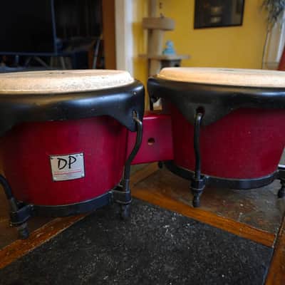 DP by Daito Percussion bongos USA - red image 2