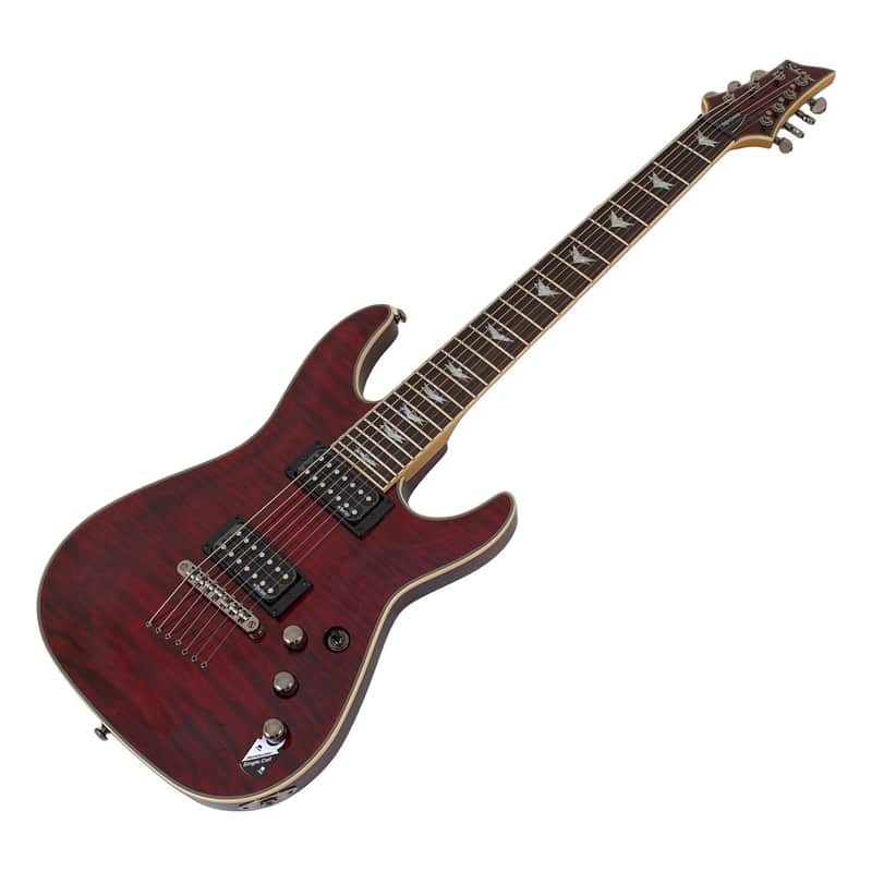 Schecter Omen Extreme-7 guitar in Black Cherry B-Stock 0408 image 1