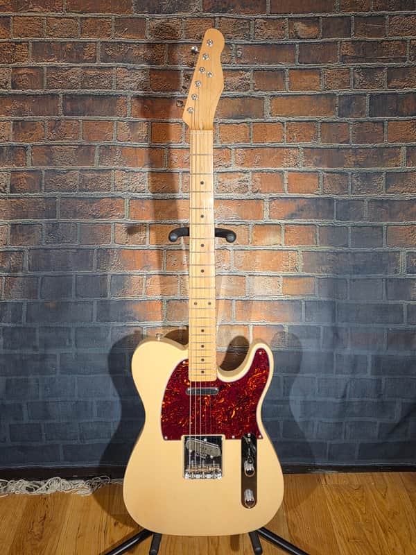 T-Style Partscaster w/ HSC -Fender Highway One USA Blonde Body, Warmoth Neck, Lollar Bridge Pickup, Cloth Wire Neck Pickup, Grover Deluxe Tuners, Fender Bridge image 1