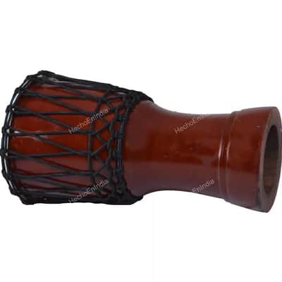 Solid Metalic Red African Djembe Drum Bongo Wood Good Sound Musical Instrument image 8