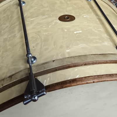 Vintage Frank Wolf 26″x14″ Bass Drum With In WMP – 1930s image 4