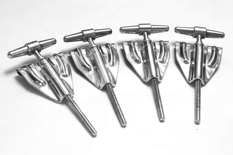 (4) Camco Bass Drum T-Rods with DW Camco-Style Claws - 1960s & 1990s / INSPECTED & TESTED image 1