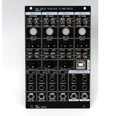 ADDAC System ADDAC222 4x6 Voices 1V/Octave to MIDI Notes 2016 - Black image 1