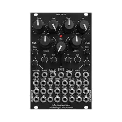 Eurorack dual analog VCO 16HP module with through zero FM - Precision tracking triangle core image 4