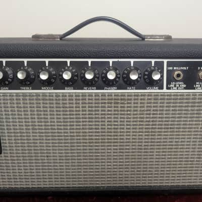 Music Man Musicman 100 RP Tube Guitar Amplifier Amp Head 1978-1984 Black Tolex Phaser image 11