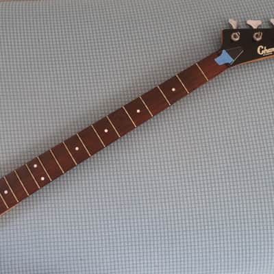 Vintage Bass Guitar Project Cracked Neck Charvette by Charvelle Jackson P Bass Purple Low Serial Number #137 Lots of High Quality Parts Nut Tuners Bridge Pick Ups Loaded Working Body Frets Electronics Neck Plate Hair Heavy Metal image 10