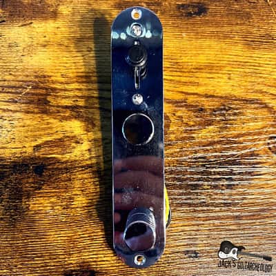 Squier Loaded Telecaster 'Hotdog' Control Plate (2000-10s - Silver) image 1