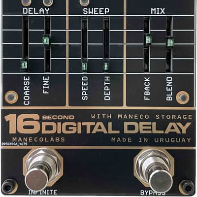 Maneco Labs SIXTEEN SECONDS DELAY VINTAGE COMPACT pedal (BPNYC) Bild 3