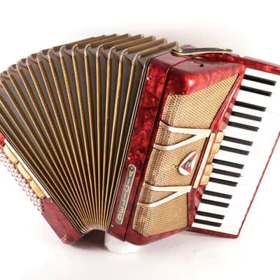 Rare Vintage Accordion Delicia Accord V 48 bass,8 registers (5+3)~Czech Republic - Video image 9