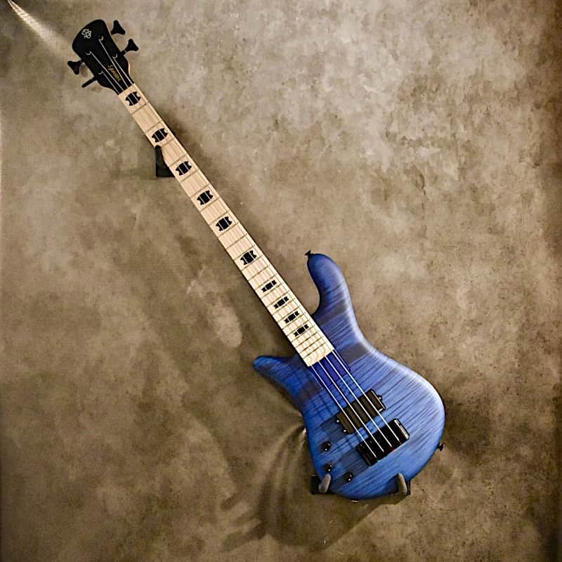 Spector Left Handed Rebop 4 MM Trans Blue Flame Maple Top image 1