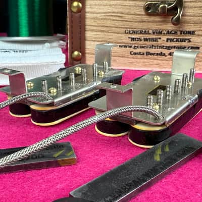 General Vintage Tone 1958 - 1959 Nos Wire Belden PAF Humbuckers Double porcelain  Celullose acetate CAB for les Paul ®️ SG ®️ - Double porcelain aged image 12