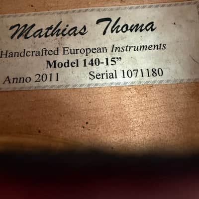 Mathias Thoma Model 140 15" Viola Outfit with Case and Bow 1071180 Bild 6