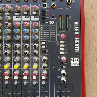 Allen & Heath ZED-16FX 16-Channel Mixer with Effects 2012 - Present - Black/Red image 4