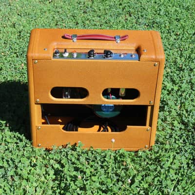 Carl's Custom Amps Dark Tweed Classic Tweed Princeton 1x10 Combo Alinco Speaker image 4