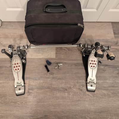 Pearl P2052C Eliminator Redline Chain-Drive Double Bass Drum Pedal 2010s - Silver / Black / Red image 1