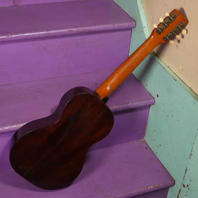 1920s Mendel's (Oscar Schmidt) 6-String Tenor Ukulele Conversion (VIDEO! Fresh Work, Ready) image 8