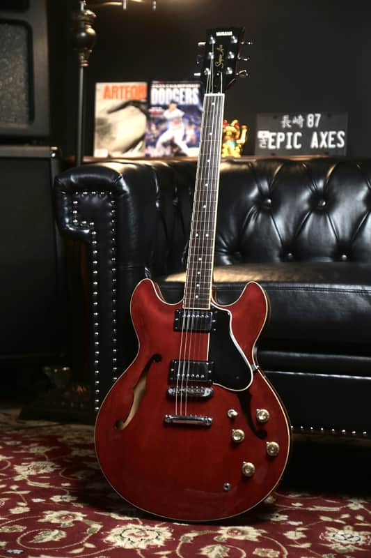 Vintage 1979 Yamaha SA-700, (ES-335 Style) Made in Japan - Persimmon Red image 1